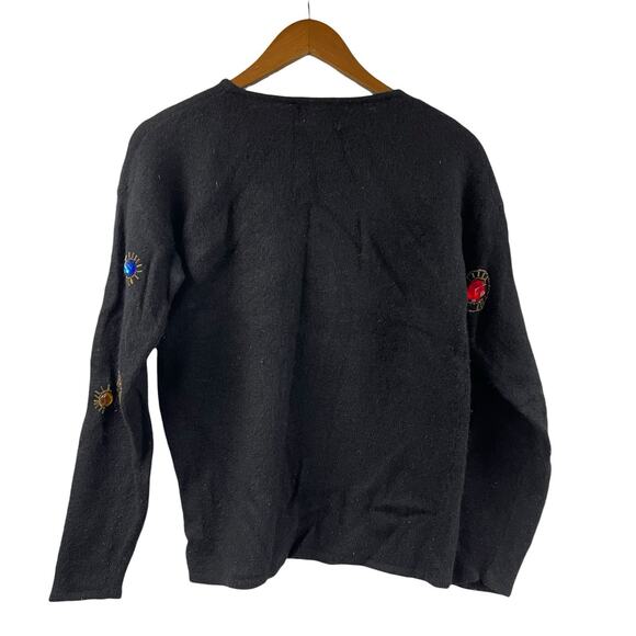 No So Ugly Christmas Sweater Vintage Glory B Gems Angora Lambswool Medium - Picture 6 of 8